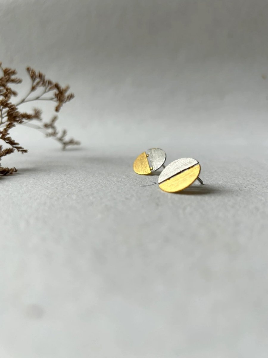 Yin Yang Stud Earrings
