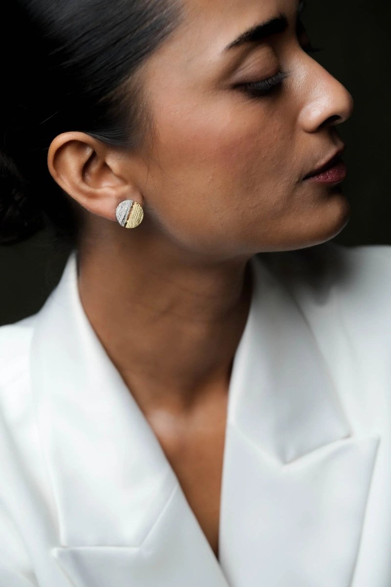 Yin Yang Stud Earrings