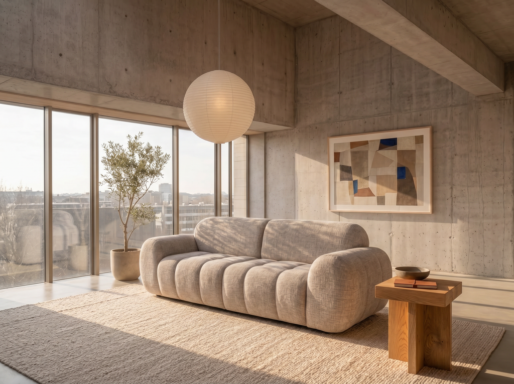 Yoko - 2-seater sofa - Flecked fabric