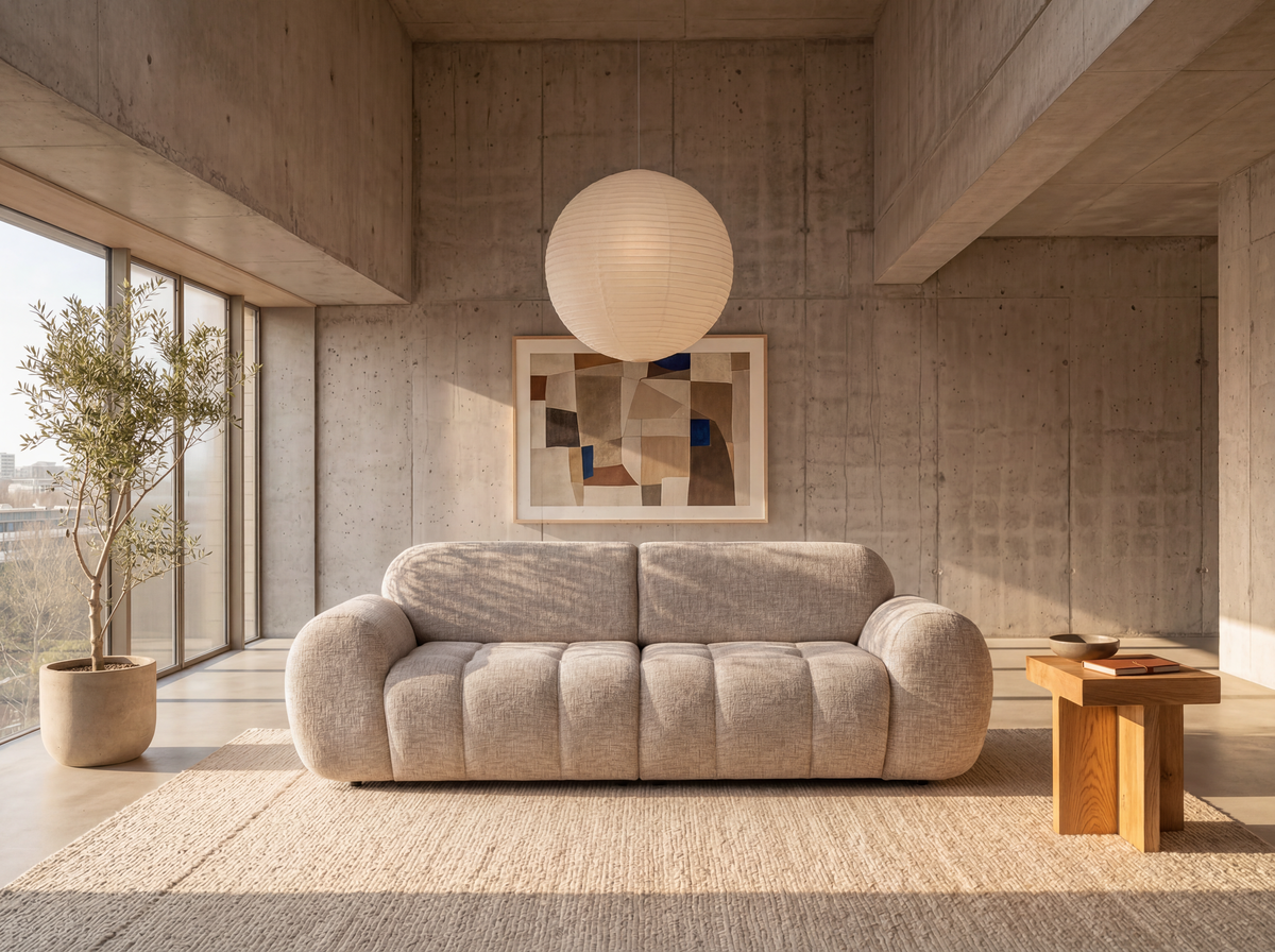 Yoko - 2-seater sofa - Flecked fabric