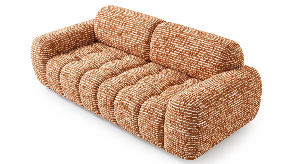 Yoko - 2-seater sofa - Flecked fabric