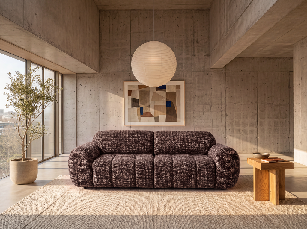 Yoko - 2-seater sofa - Flecked fabric