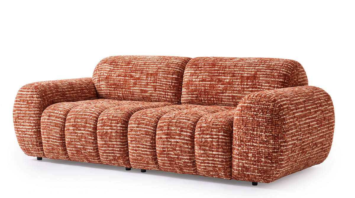 Yoko - 2-seater sofa - Flecked fabric