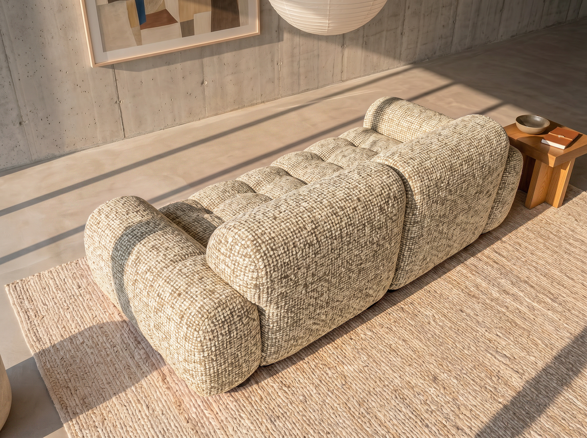 Yoko - 2-seater sofa - Flecked fabric