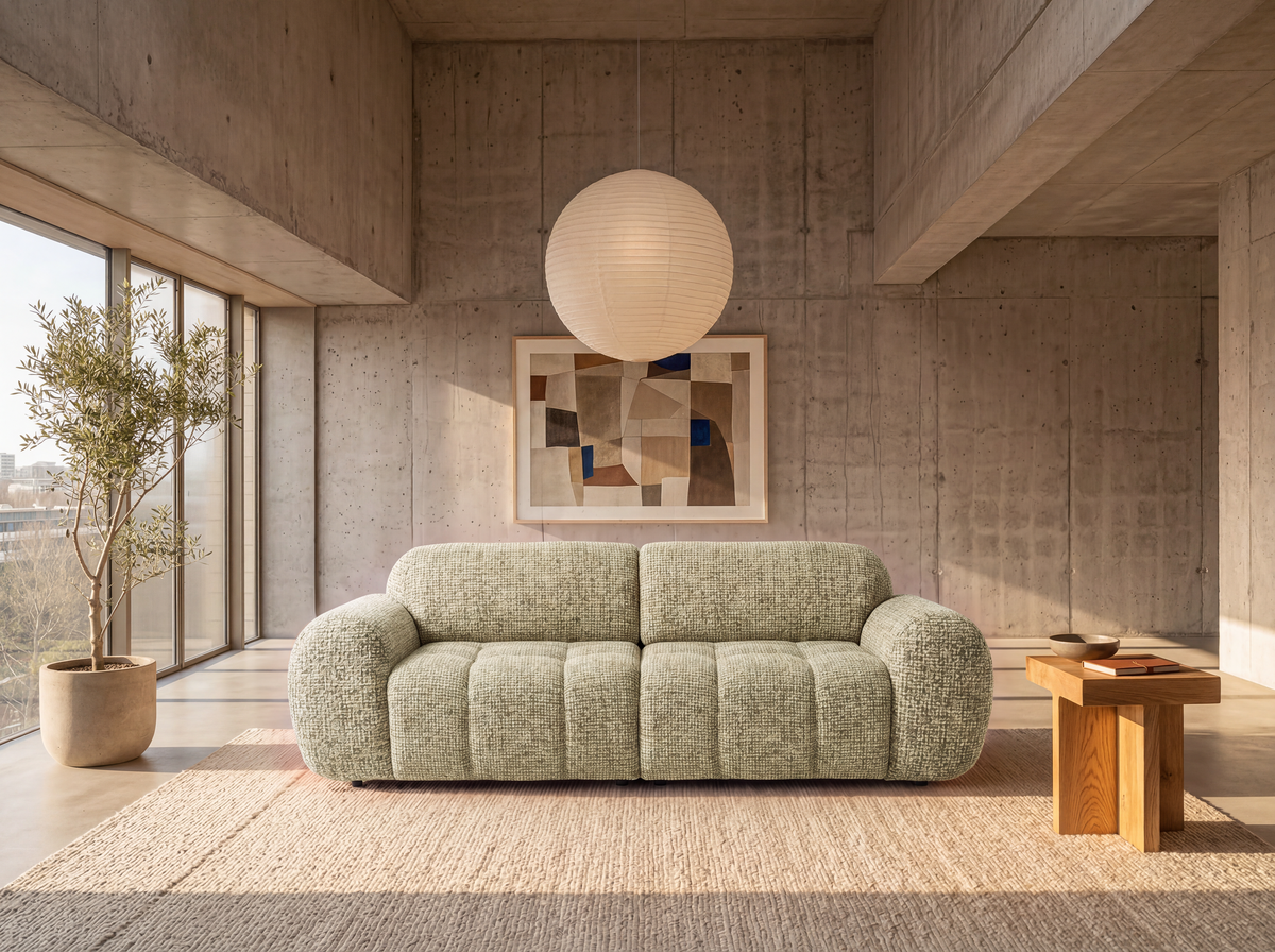 Yoko - 2-seater sofa - Flecked fabric