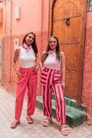 YOKO Orange - Pantalon Rayé