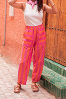 YOKO Orange - Pantalon Rayé