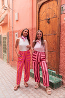 YOKO Orange - Pantalon Rayé