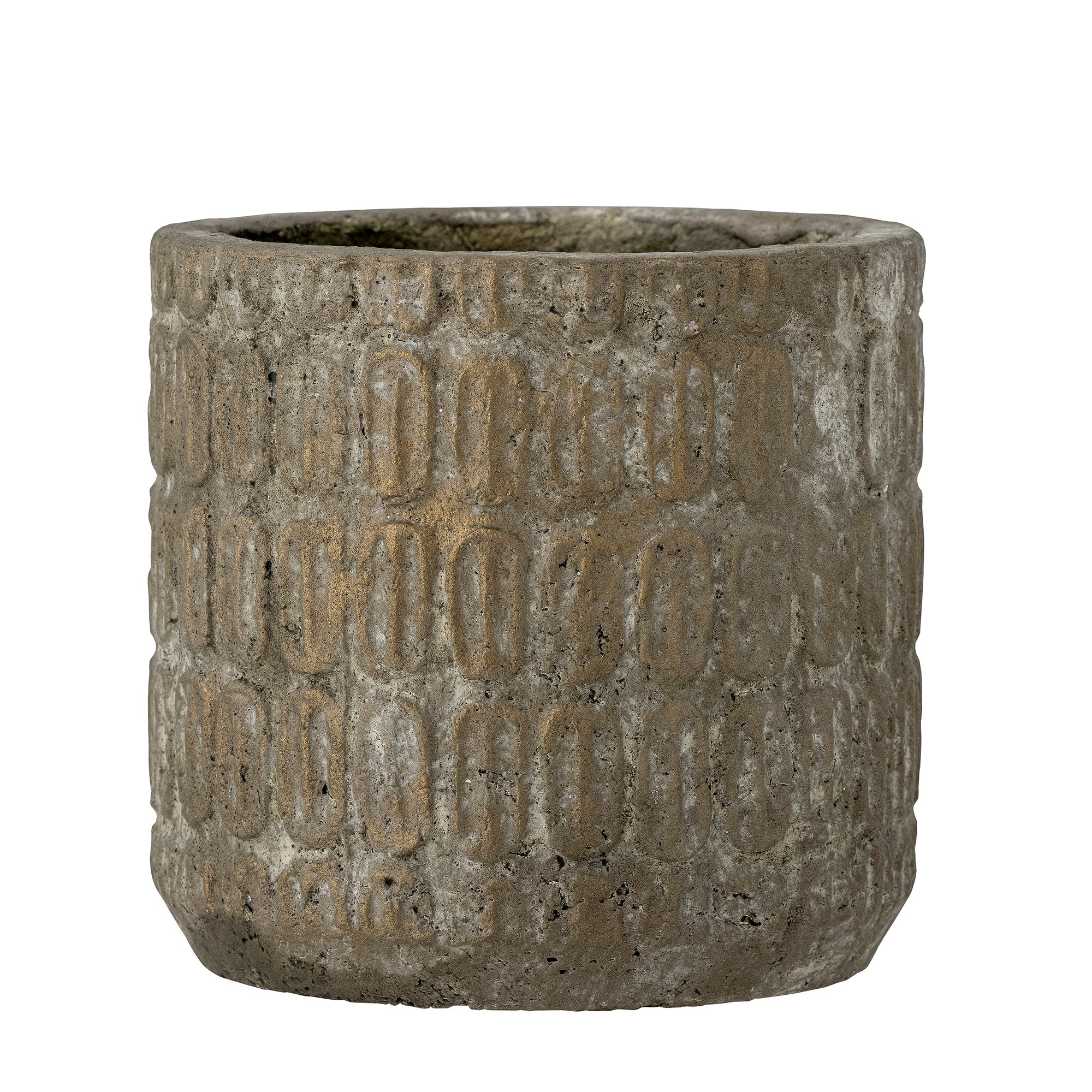 Benas - Deco Plant Pot - Grey - Cement