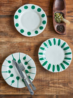 Linora - Plate - Green - Stoneware