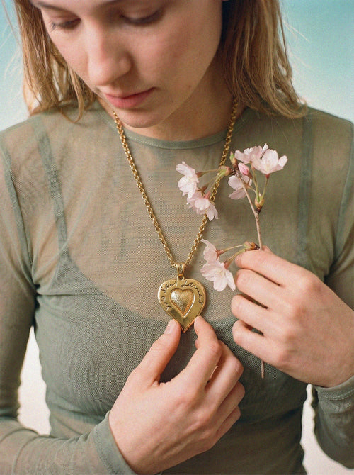 Collar con corazón vintage de Yves Saint Laurent
