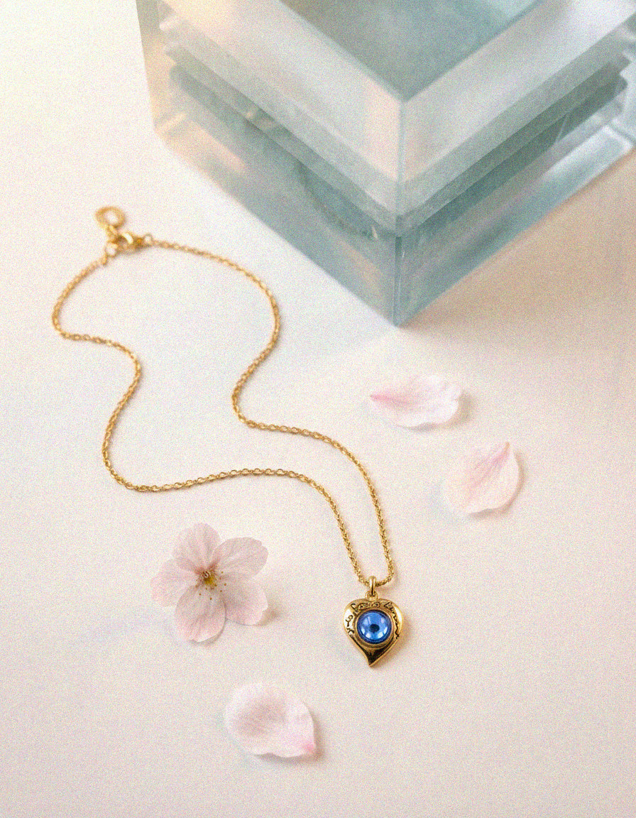 Yves Saint Laurent Collier Cœur Réversible Vintage