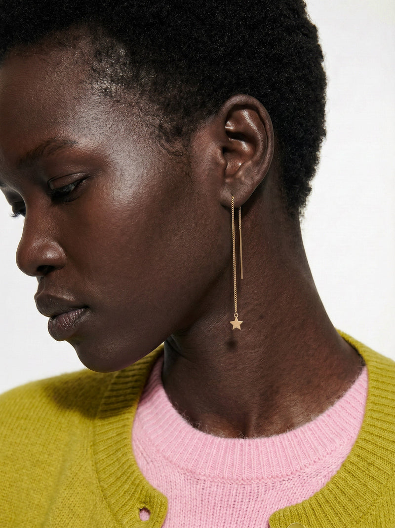 Boucles D'Oreilles Saint Laurent Etoiles