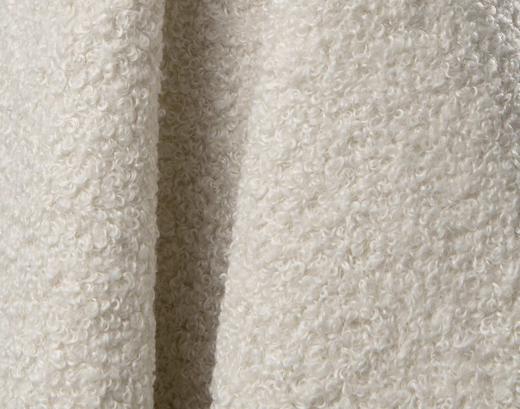 Yulin - Divano Angolare 4 Posti Trasformabile Con Contenitore - Tessuto Bouclé - Beige