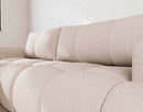 Yulin - Canapé D'Angle Convertible Avec Coffre - 4 Places - Tissu Bouclette - Beige