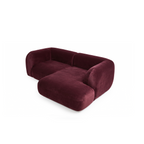 Yumi - Canapé d'angle compact - Velours