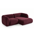 Yumi - Canapé d'angle compact - Velours