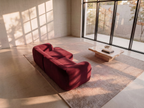 Yumi - Canapé d'angle compact - Velours