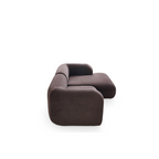 Yumi - Canapé d'angle compact - Velours