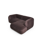Yumi - Canapé d'angle compact - Velours