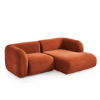 Yumi - Canapé d'angle compact - Velours
