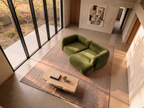 Yumi - Canapé d'angle compact - Velours