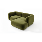Yumi - Canapé d'angle compact - Velours