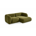 Yumi - Canapé d'angle compact - Velours