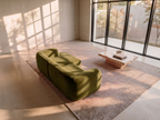 Yumi - Canapé d'angle compact - Velours