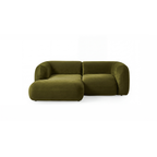 Yumi - Canapé d'angle compact - Velours