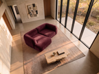 Yumi - Canapé d'angle compact - Velours