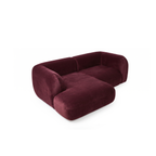 Yumi - Canapé d'angle compact - Velours