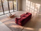 Yumi - Canapé d'angle compact - Velours