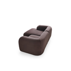 Yumi - Canapé d'angle compact - Velours
