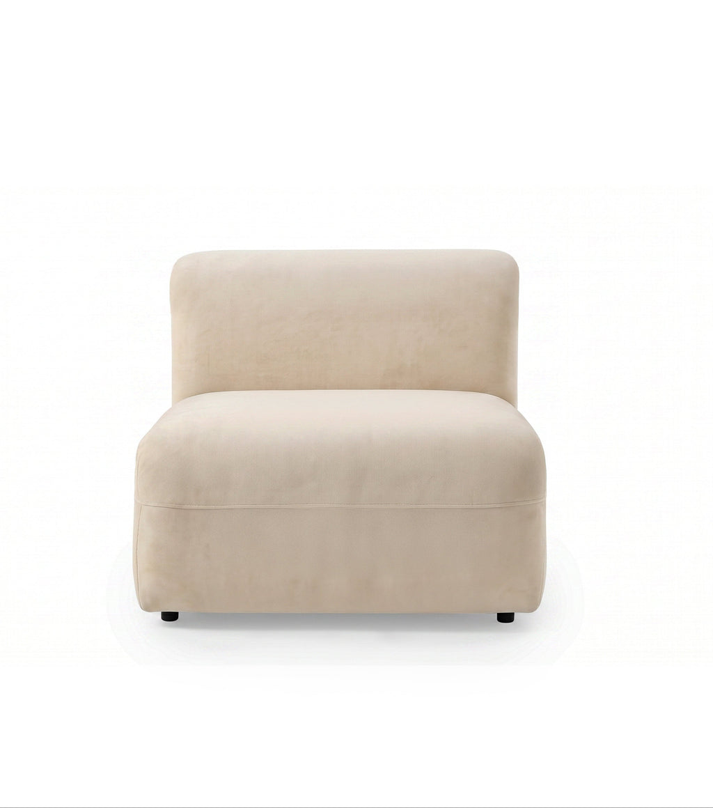 Yumi - Armless fireside chair - Velvet
