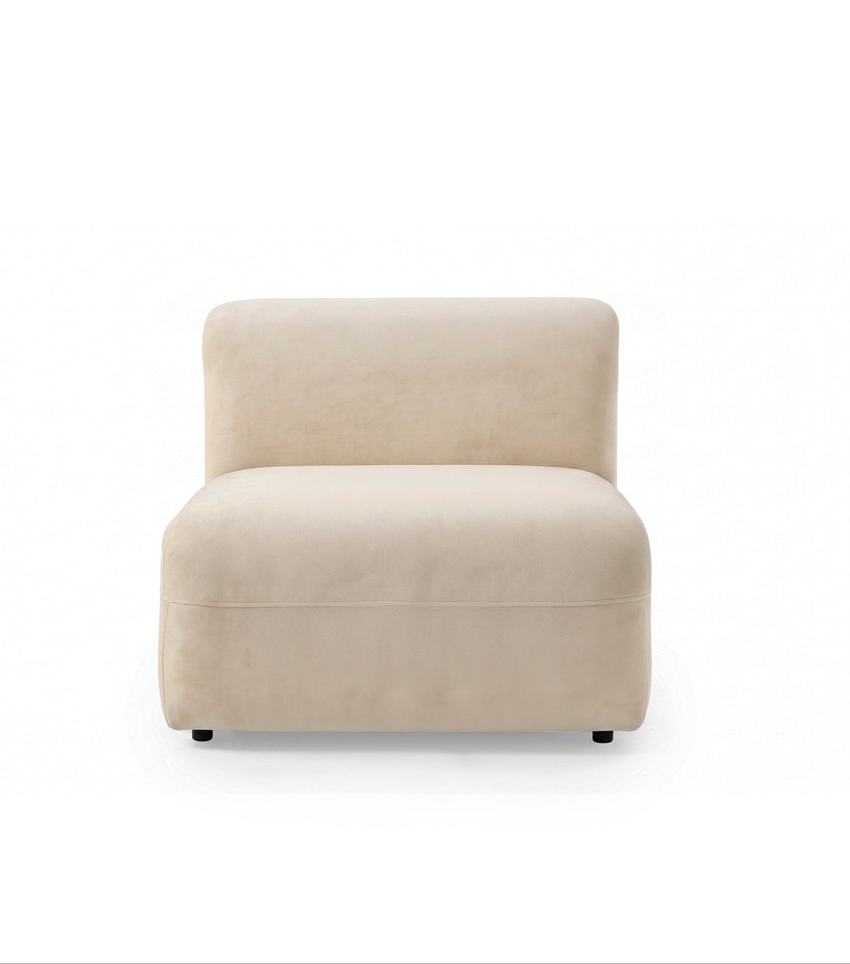 Yumi - Armless fireside chair - Velvet