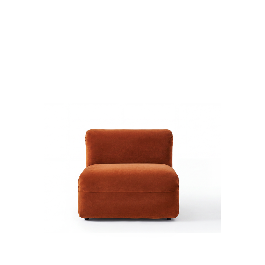 Yumi - Armless fireside chair - Velvet