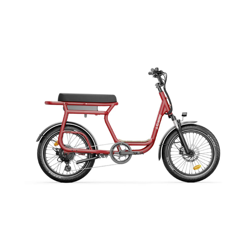 Yuvy 2 - vélo électrique biplace cargo compact - ElwingConfortStandardGrenade