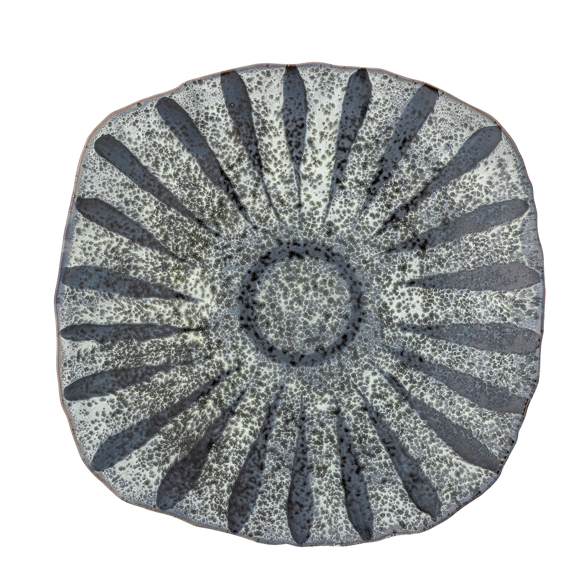Ramie - Serving Plate - Grey - Stoneware