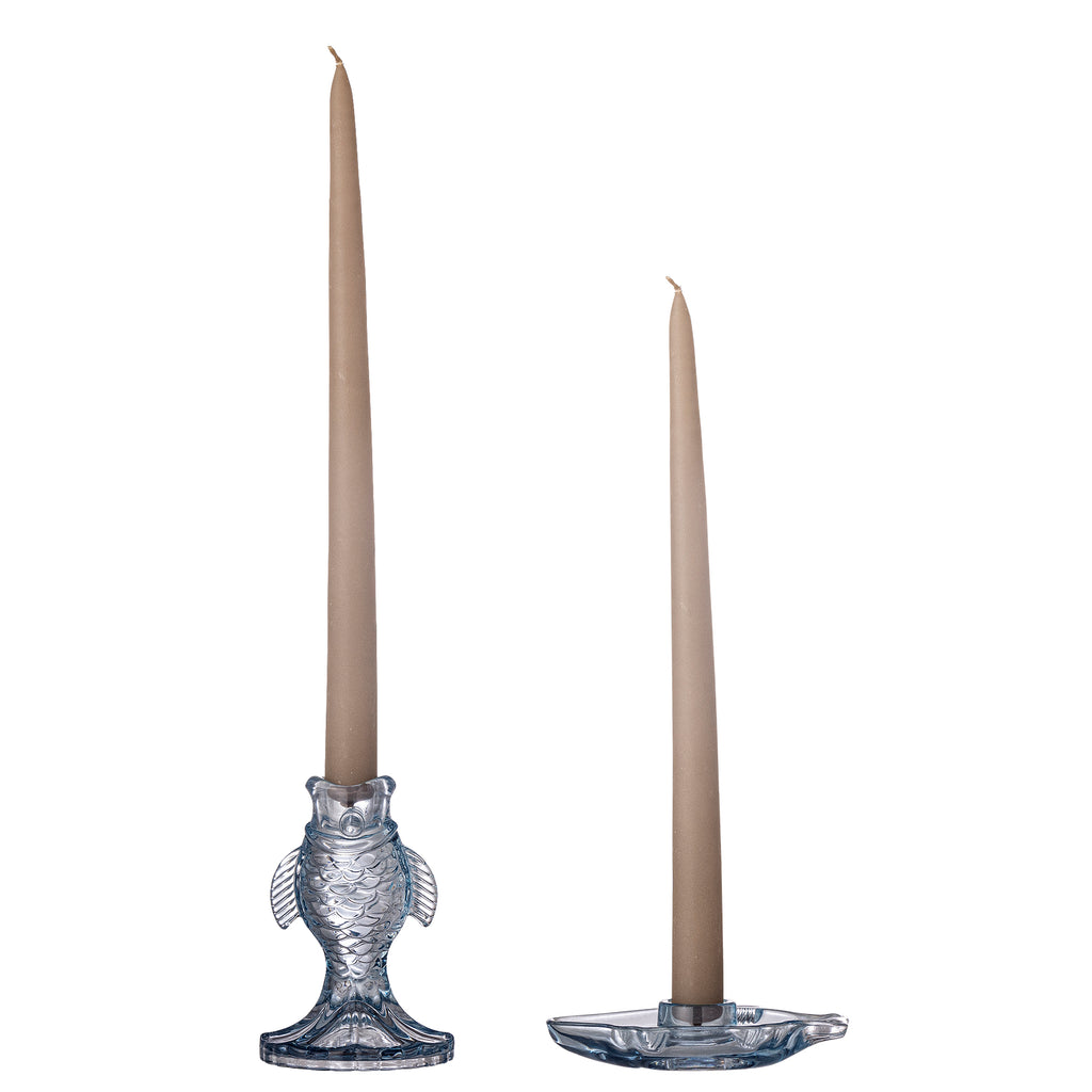 Linley - Bougeoir - Bleu - Verre