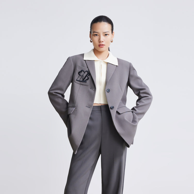 Lily - Blazer - Gris Anthracite Foncé