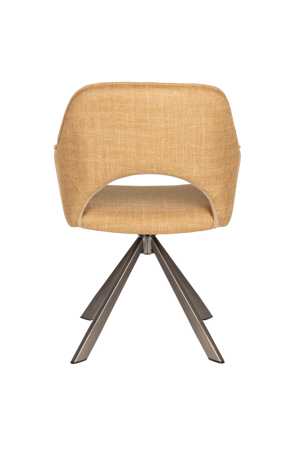 Toye - Dining Chair - Polyester - Ochre/Yellow