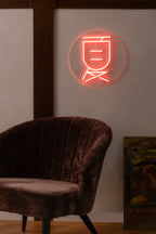Sya Été - Neon Wall Lamp - Acrylic - Red/Orange