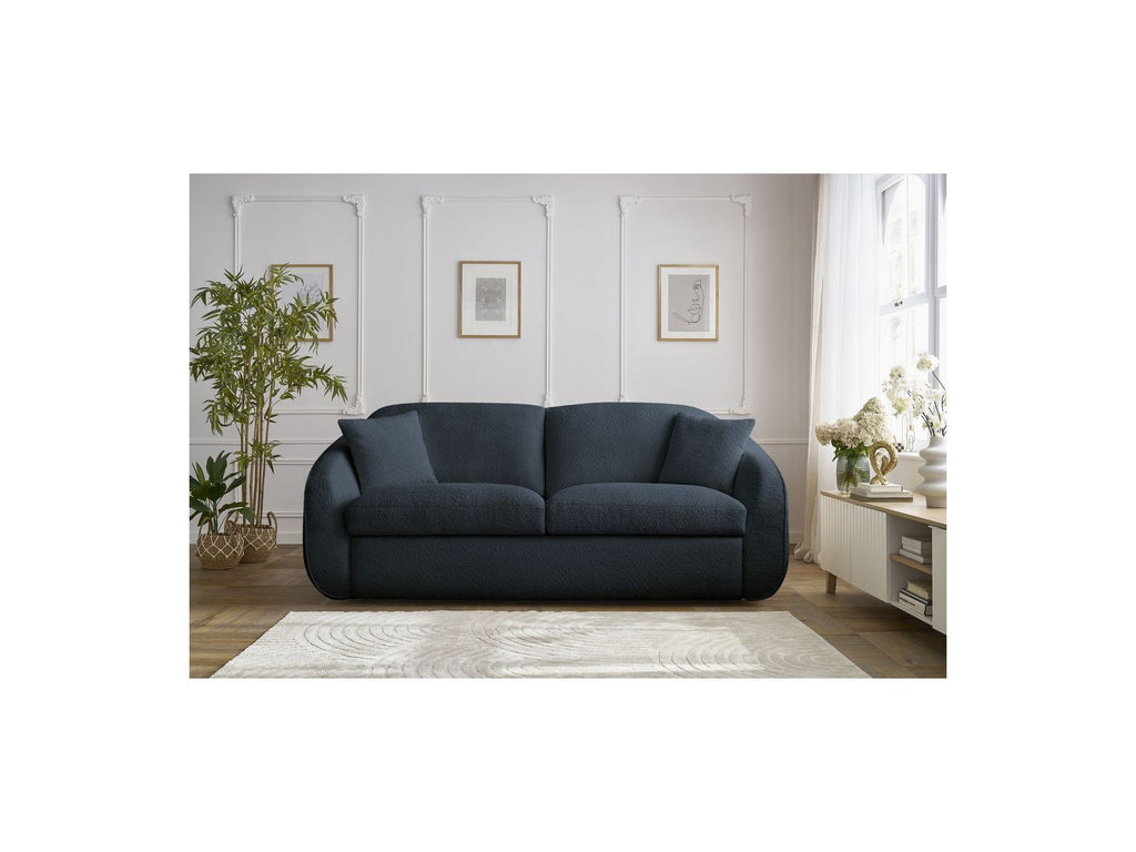 Cezanne - Straight Sofa Bed with Express Opening - Bouclé Fabric
