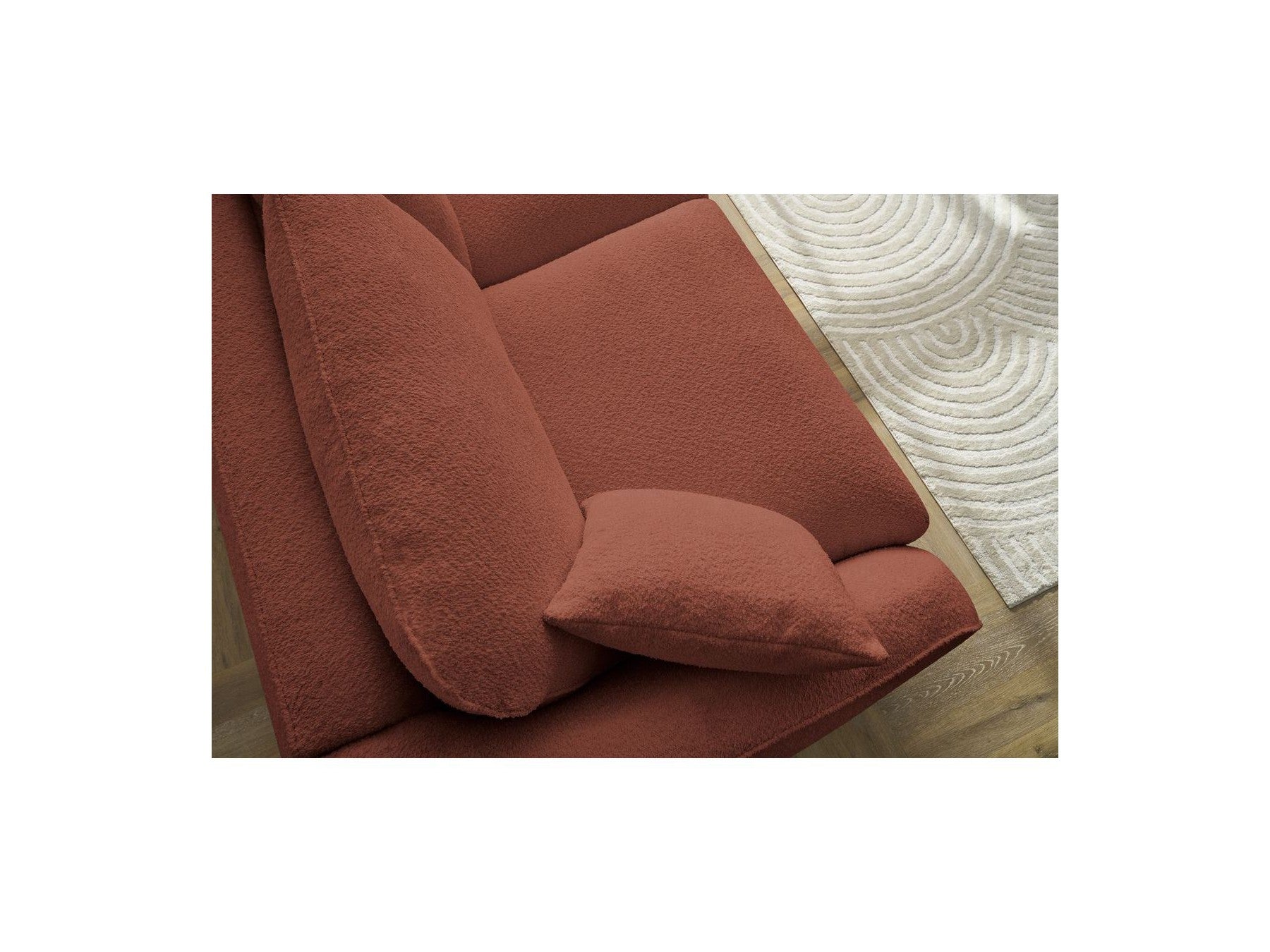 Cezanne - Straight Sofa Bed with Express Opening - Bouclé Fabric