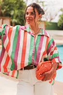 ZACHARI Multicolore - Chemise Rayée