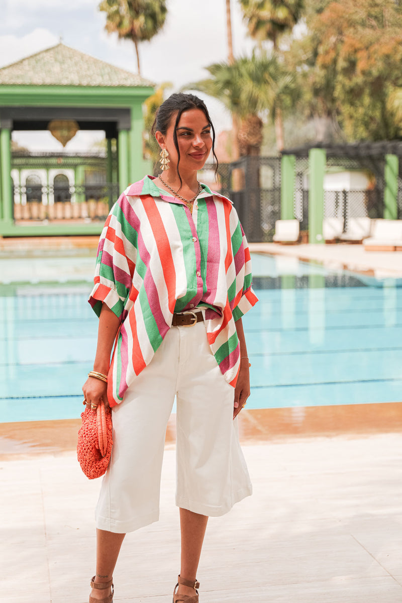 ZACHARI Multicolore - Chemise Rayée