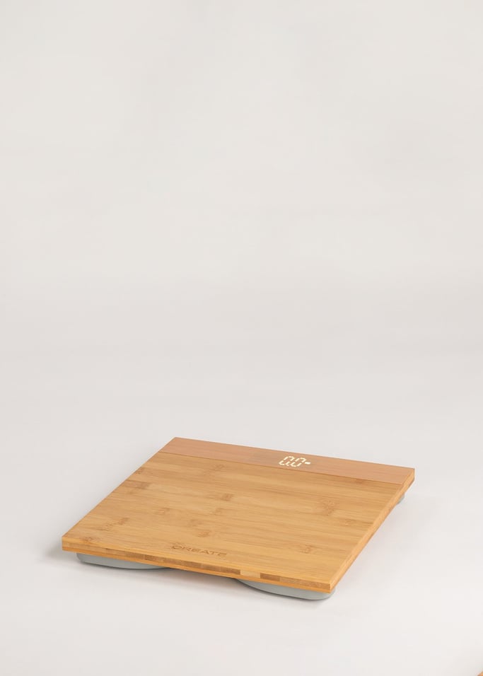 Báscula Body Bamboo - Báscula De Baño De Bambú - Exclusive