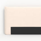 Safia - Cabecero de tela blanco con funda desenfundable