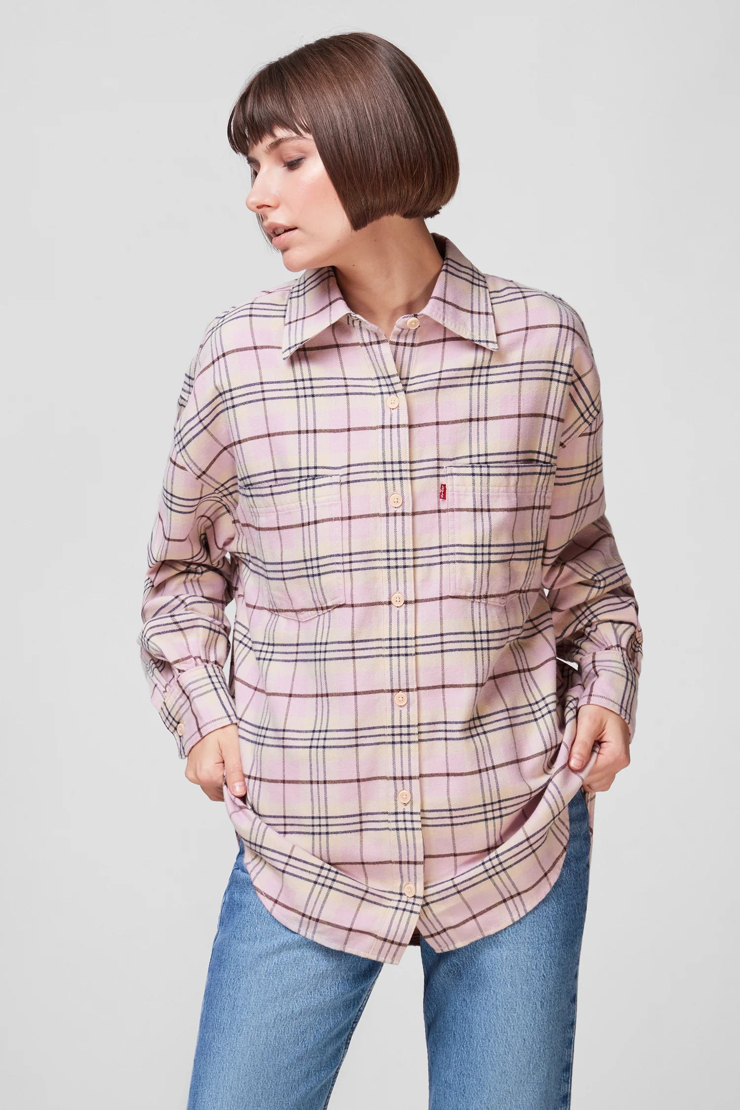 Levi'S® Camicia Remi Utility A0842-0010 Rosa Loose Fit
